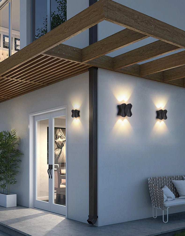 Lampe murale en origami simplicité moderne simplicité lampe à support mural en aluminium pour le salon