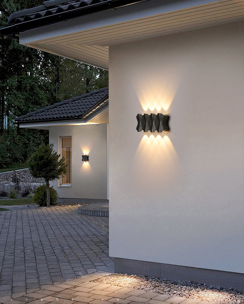 Lampe murale en origami simplicité moderne simplicité lampe à support mural en aluminium pour le salon