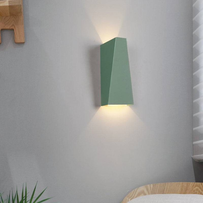 Geometric Wall Mounted Lamp Modern Simplicity Aluminum Wall Mount Lamp for Living Room