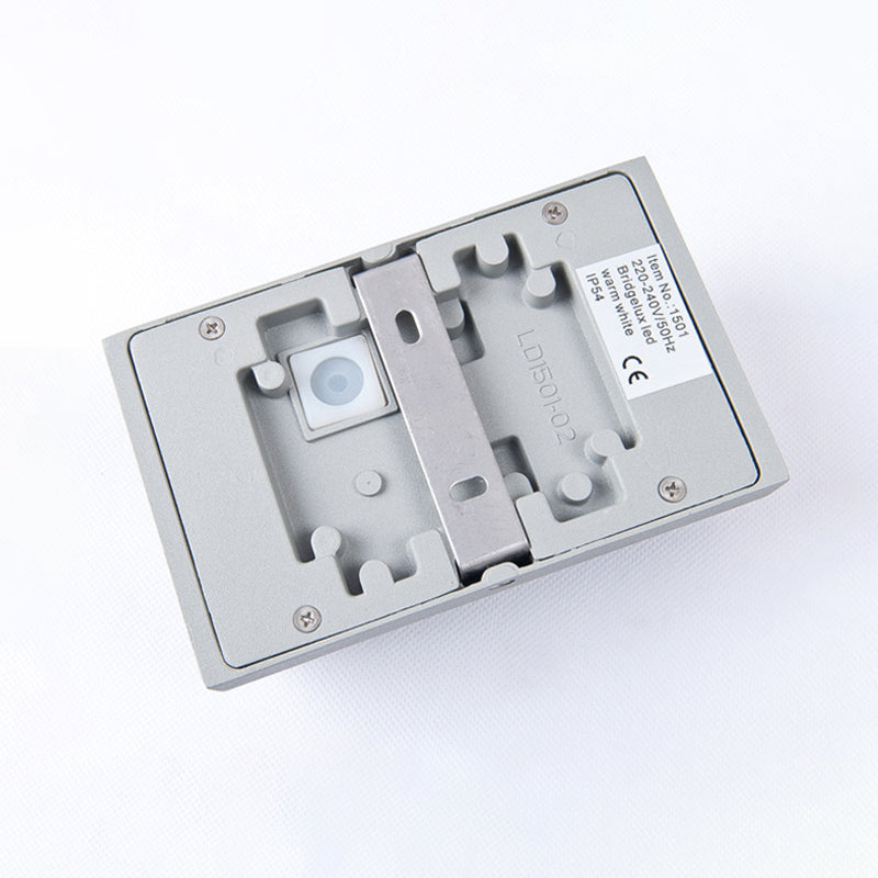 Modern Creative LED Wall Lamp Aluminium Cylindrical Waterproof Wall Light with Glass Shade