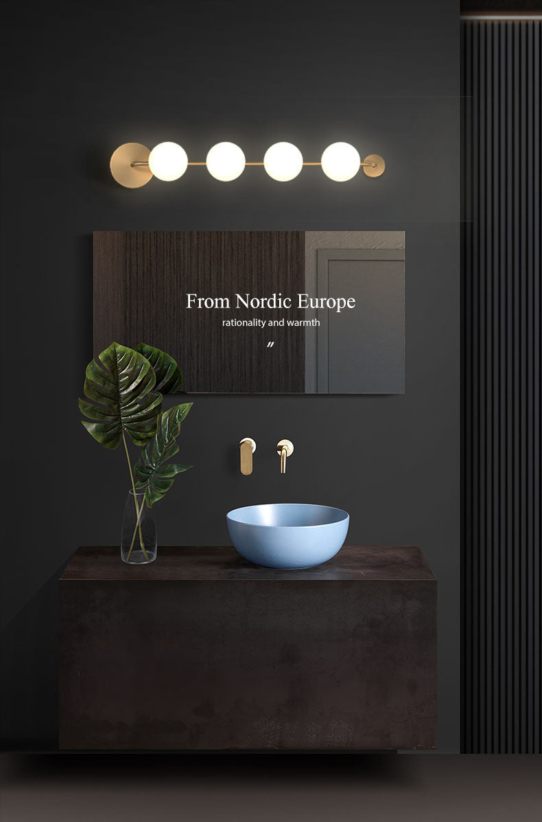 Contemporary Global Wall Mounted Light Metal Vanity Wall Lamps for Bathroom