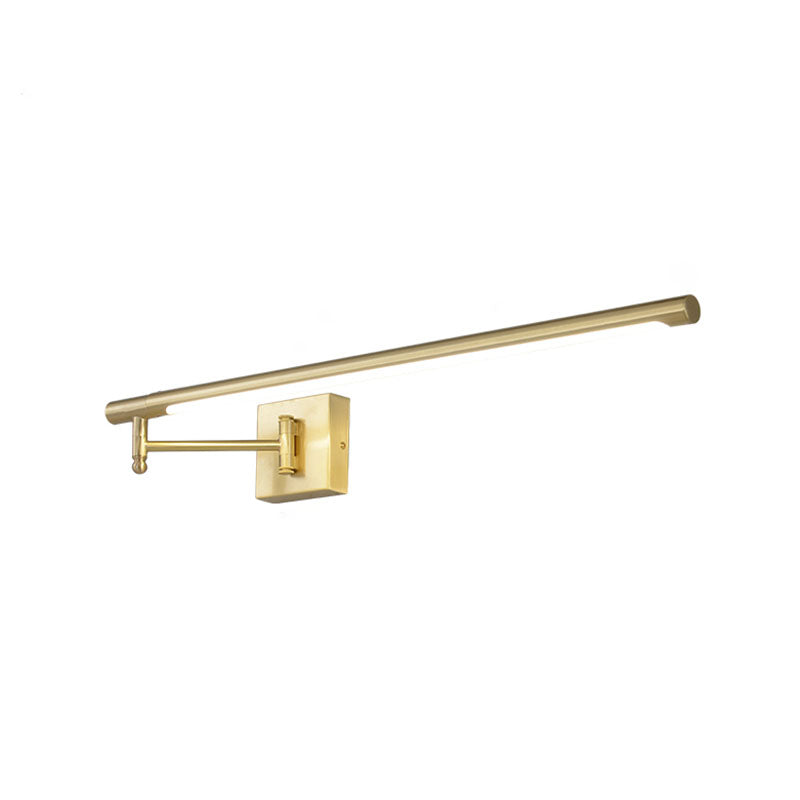 Linear Metal 1-Light Vanity Wall Sconce Contemporary Wall Mounted Lamp for Bathroom