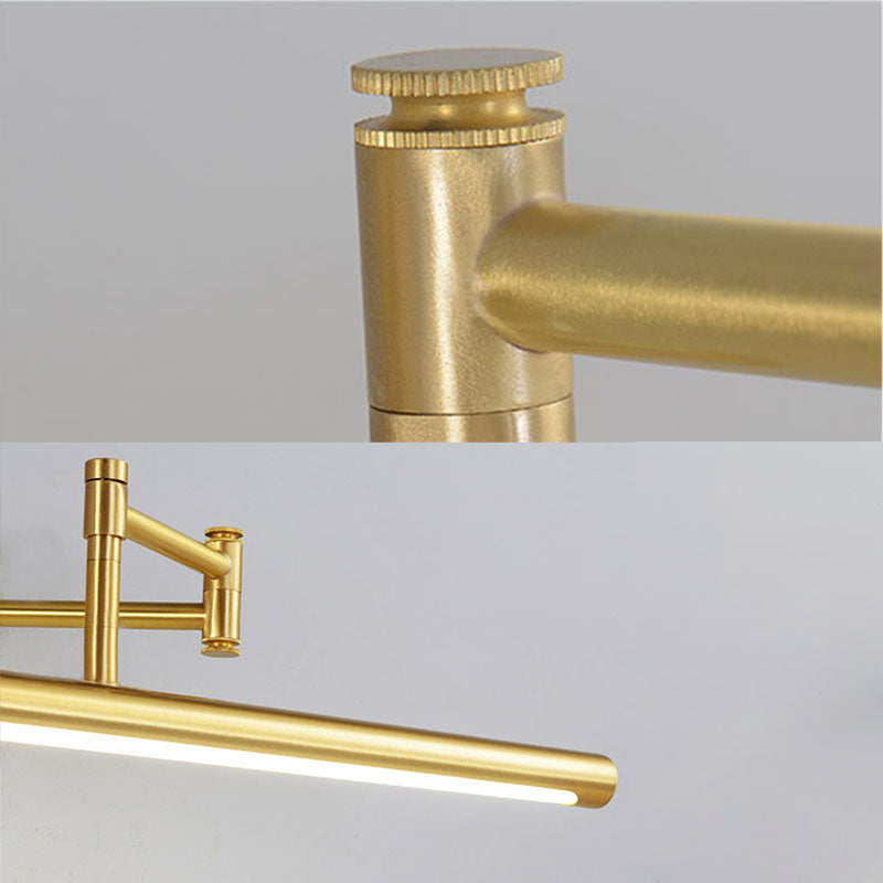 Linear Metal 1-Light Vanity Wall Sconce Contemporary Wall Mounted Lamp for Bathroom