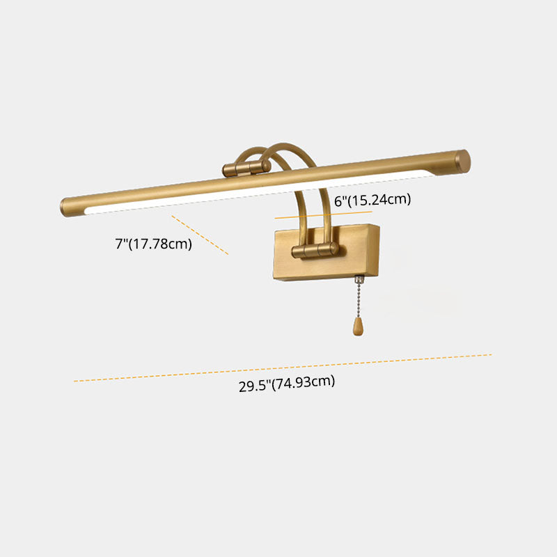 Vanité de vanité linéaire Lumière postmoderne à 1 lumière Appiculture murale pour salle de bain
