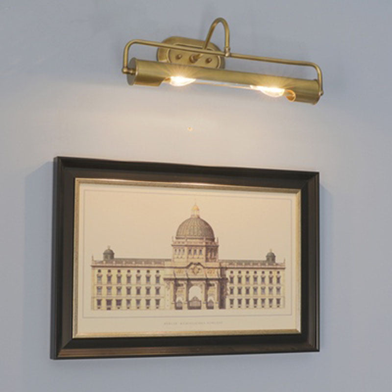 Gold Metal Wall Mount Lamp Contemporary Vanity Wall Light Sconces for Bathroom