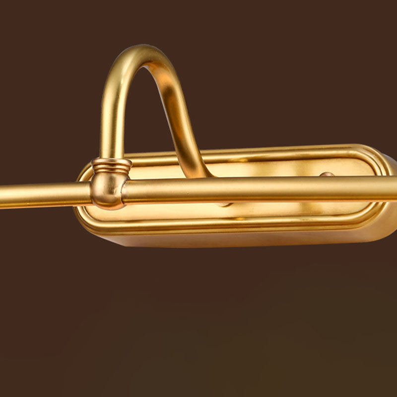 Gold Metal Wall Mount Lamp Contemporary Vanity Wall Light Sconces for Bathroom