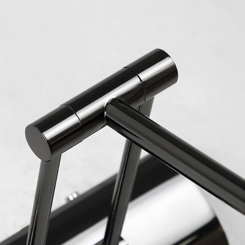 Black Traditional Style Sconce Light 1-Light Linear Wall Mounted Light for Bathroom