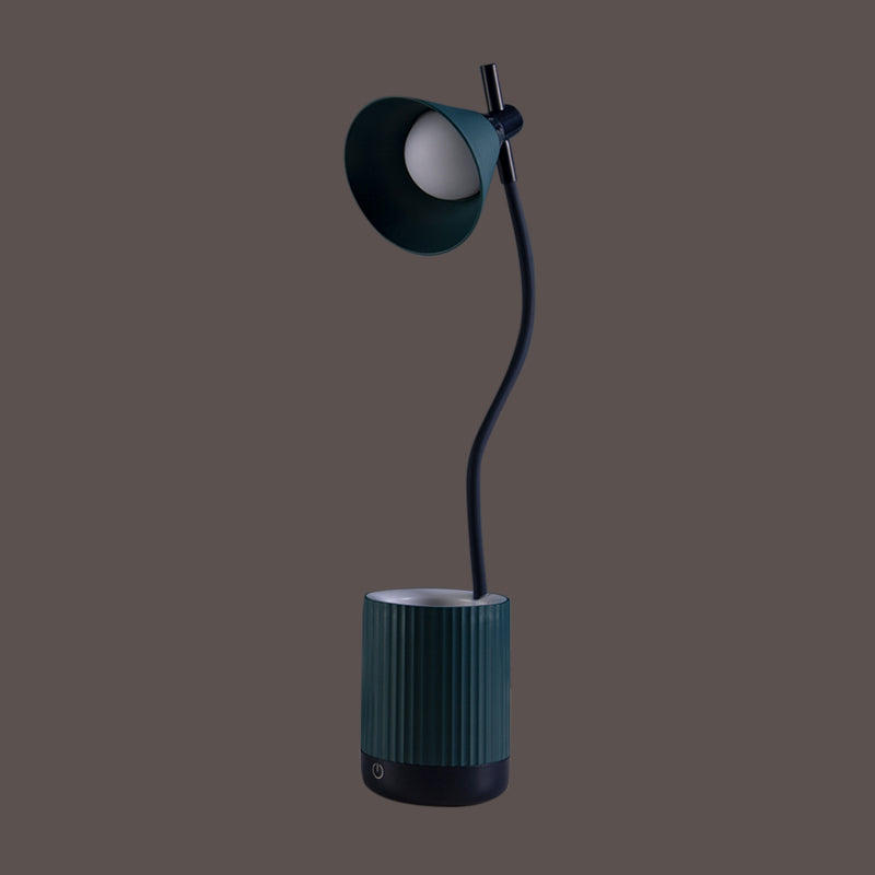 Lampada a LED LED LED a LED flessibile Macaron Plastic Kids Room Room Light con ombra e supporto per penna