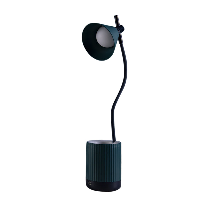 Lampada a LED LED LED a LED flessibile Macaron Plastic Kids Room Room Light con ombra e supporto per penna