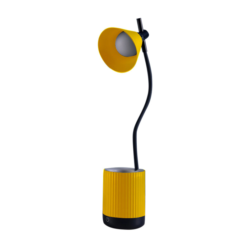 Lampada a LED LED LED a LED flessibile Macaron Plastic Kids Room Room Light con ombra e supporto per penna