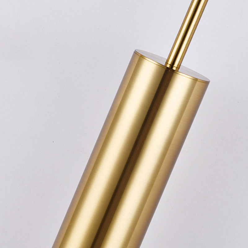 1 iluminación de colgante de cilindro ligero luces de techo acrílico modernas para restaurante