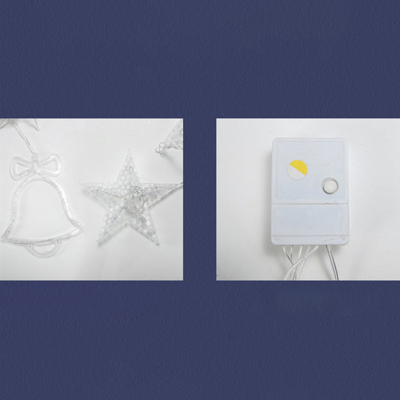 Christmas Tree and Deer Starry Light Strip Nordic Plastic Clear LED String Light for Bedroom