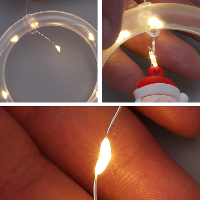 10-Head Living Room Christmas Lamp Decorative LED String Light with Plastic Shade