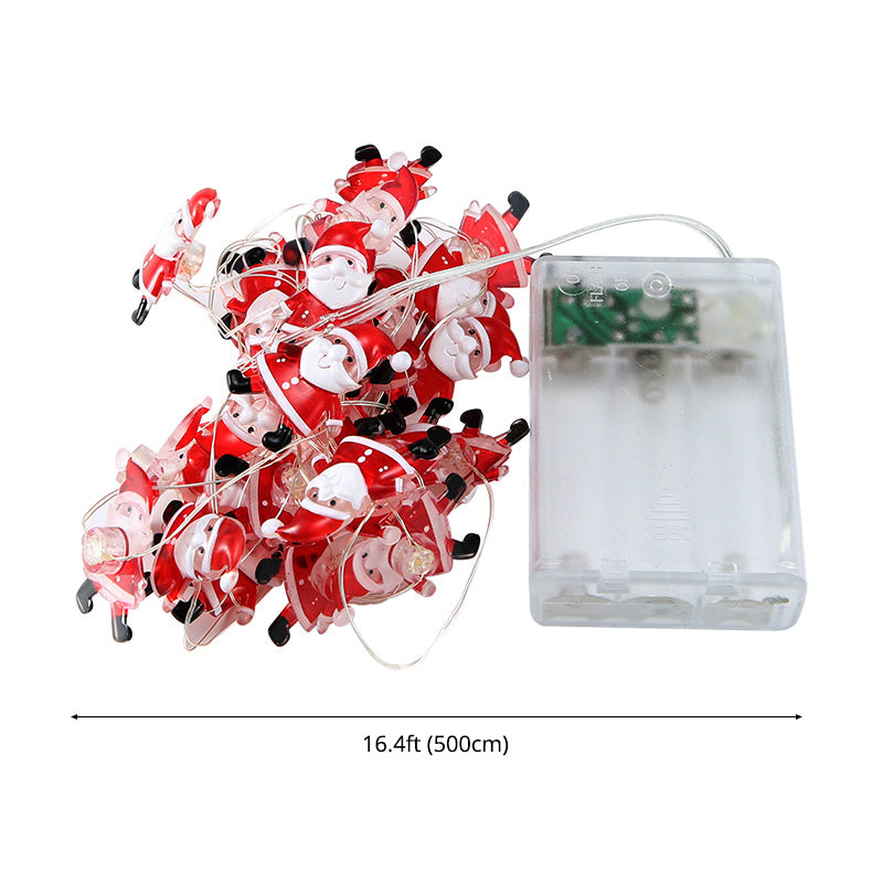 Battery Powered Clear Mini Christmas Light Nordic LED Plastic String Light for Living Room