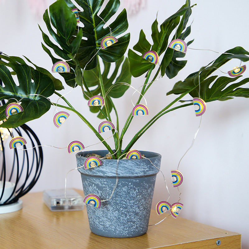 Battery Powered Clear Mini Christmas Light Nordic LED Plastic String Light for Living Room