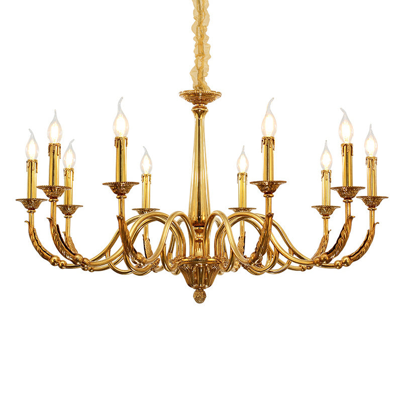 Metal Gold Suspension Lighting Contemporary Ceiling Suspension Lamp for Living Room