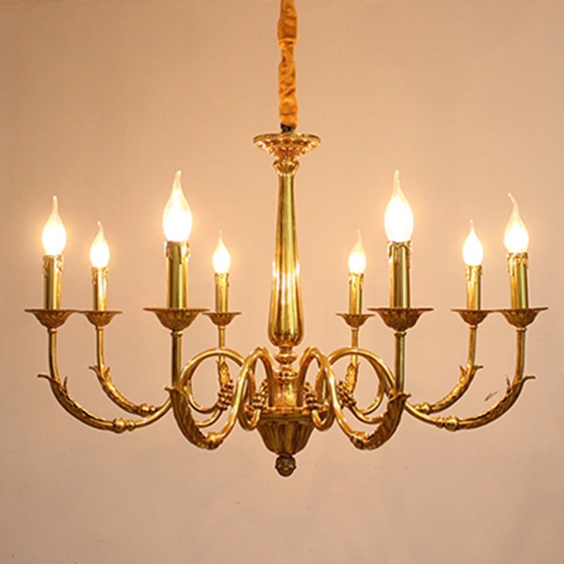 Metal Gold Suspension Lighting Contemporary Ceiling Suspension Lamp for Living Room