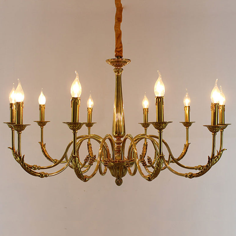 Metal Gold Suspension Lighting Contemporary Ceiling Suspension Lamp for Living Room