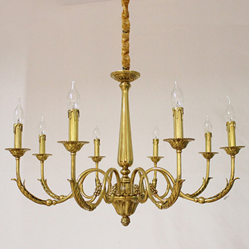 Metal Gold Suspension Lighting Contemporary Ceiling Suspension Lamp for Living Room