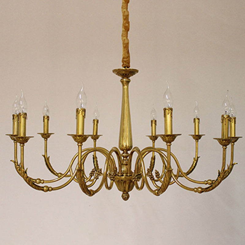 Metal Gold Suspension Lighting Contemporary Ceiling Suspension Lamp for Living Room