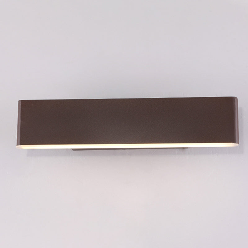 Lámpara de pared giratoria de LED creativo moderno apliques de pared rectangular de aluminio con sombra acrílica