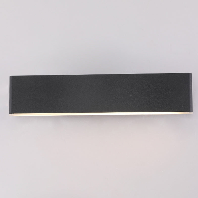 Lámpara de pared giratoria de LED creativo moderno apliques de pared rectangular de aluminio con sombra acrílica