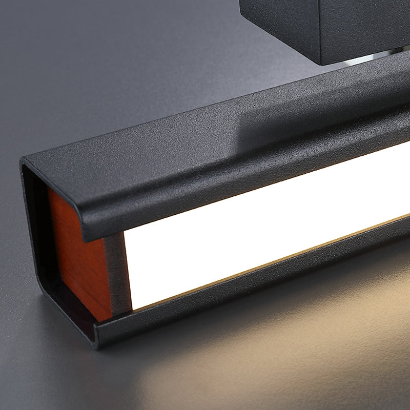 Luz de pared giratoria LED de aluminio en una lámpara de pared acrílica de estilo conciso moderno para dormitorio