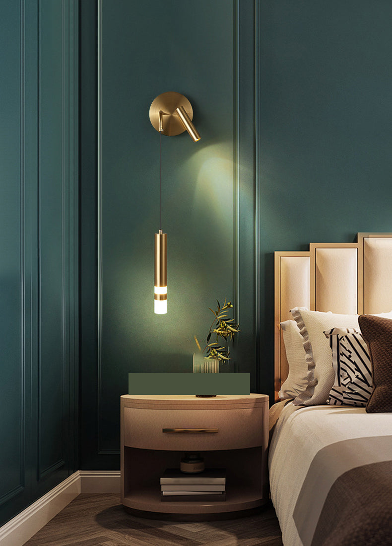 Contemporary Wall Mounted Light Aluminum 2-Light Wall Lamps for Bedroom