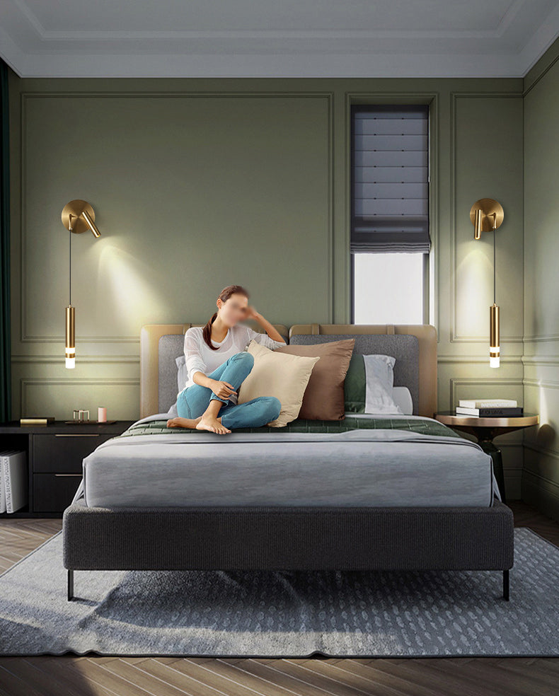 Contemporary Wall Mounted Light Aluminum 2-Light Wall Lamps for Bedroom