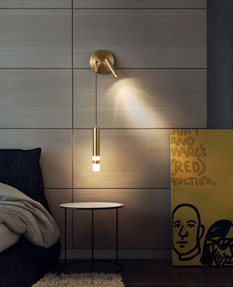 Contemporary Wall Mounted Light Aluminum 2-Light Wall Lamps for Bedroom