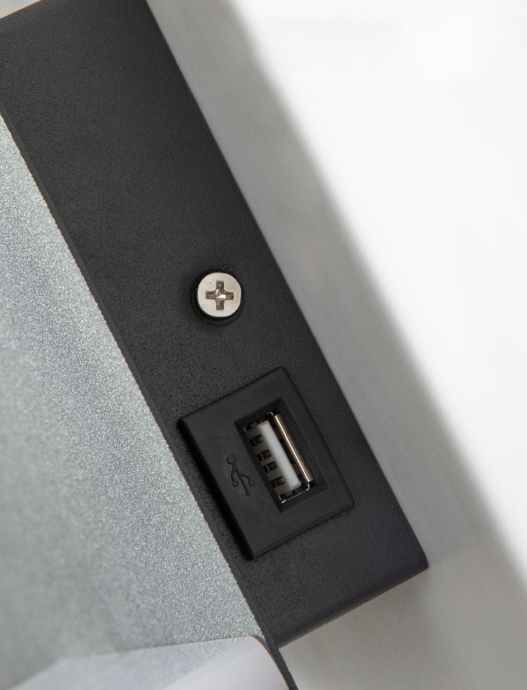 Contemporáneo de 1 luz de pared de pared de pared rectangular de aluminio Luz montada para dormitorio