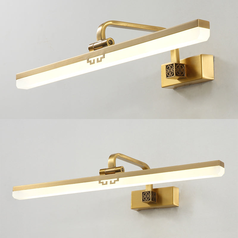 Contemporary Simplicity Linear Vanity Light Fixture Acrylic Wall Lighting Fixtures for Bathroom