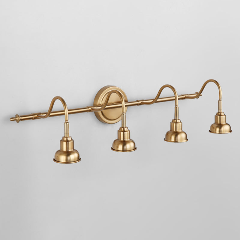 Postmodern Simplicity Bell Vanity Sconce Lights Metallic Wall Mount Light Fixture for Bathroom