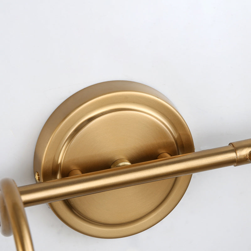 Postmodern Simplicity Bell Vanity Sconce Lights Metallic Wall Mount Light Fixture for Bathroom