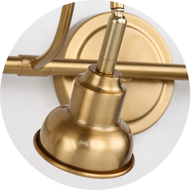 Postmodern Simplicity Bell Vanity Sconce Lights Metallic Wall Mount Light Fixture for Bathroom