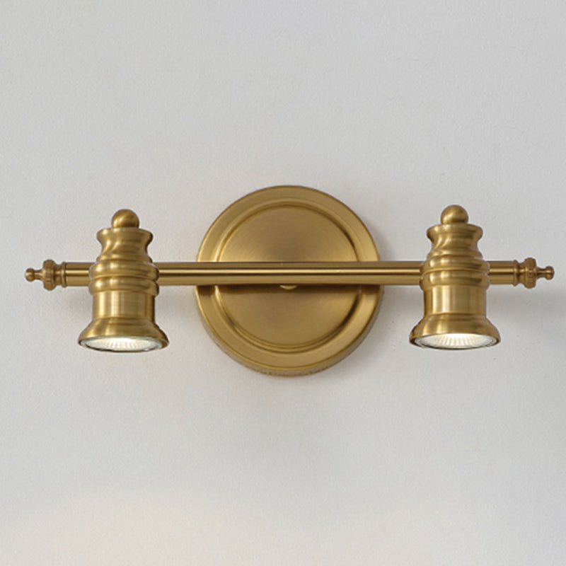 Postmodern Simplicity Bell Vanity Sconce Lights Metallic Wall Mount Light Fixture for Bathroom