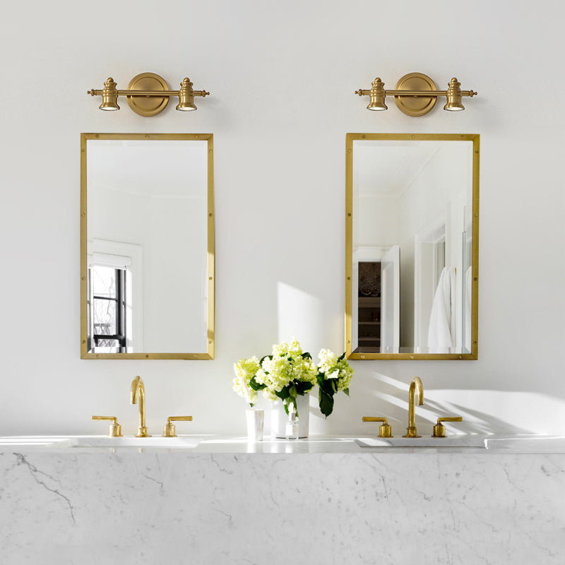 Postmodern Simplicity Bell Vanity Sconce Lights Metallic Wall Mount Light Fixture for Bathroom