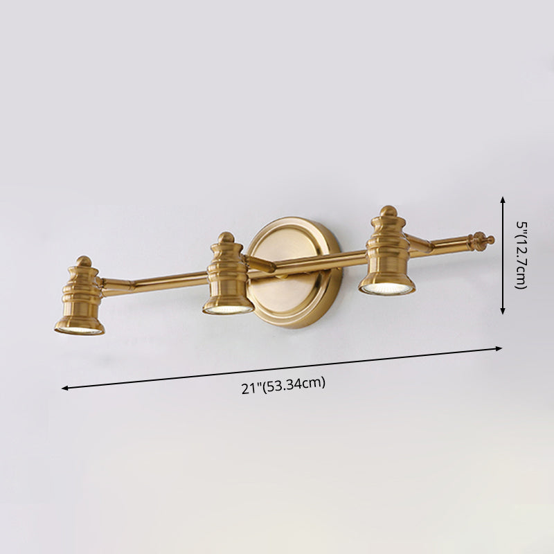 Postmodern Simplicity Bell Vanity Sconce Lights Metallic Wall Mount Light Fixture for Bathroom