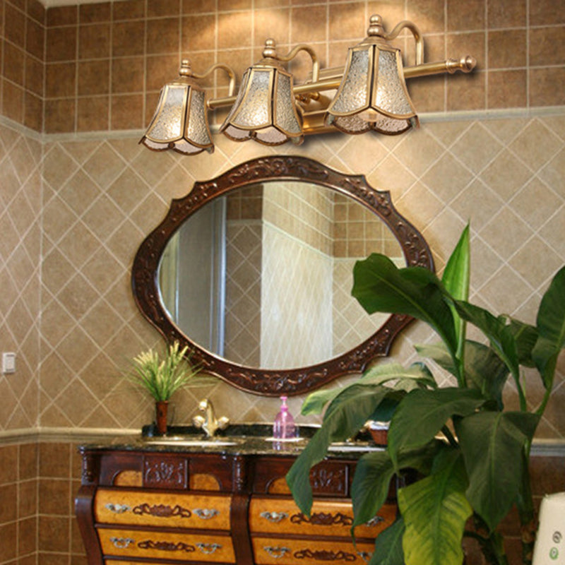 Postmodern Simplicity Bell Vanity Sconce Lights Water Glass Wall Mount Light Fixture for Bathroom