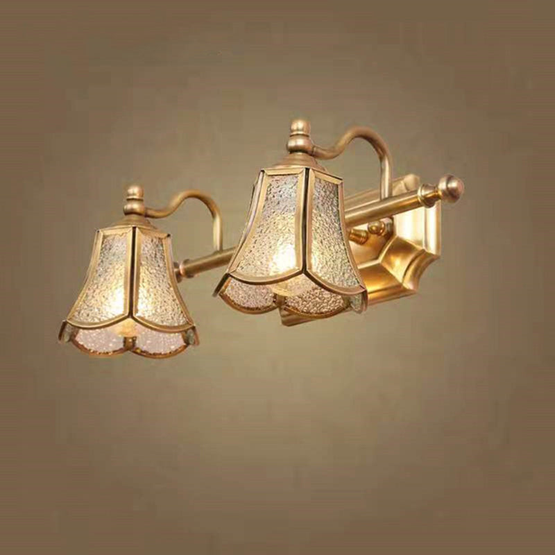 Postmodern Simplicity Bell Vanity Sconce Lights Water Glass Wall Mount Light Fixture for Bathroom