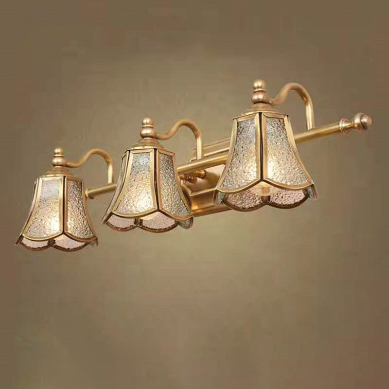 Postmodern Simplicity Bell Vanity Sconce Lights Water Glass Wall Mount Light Fixture for Bathroom