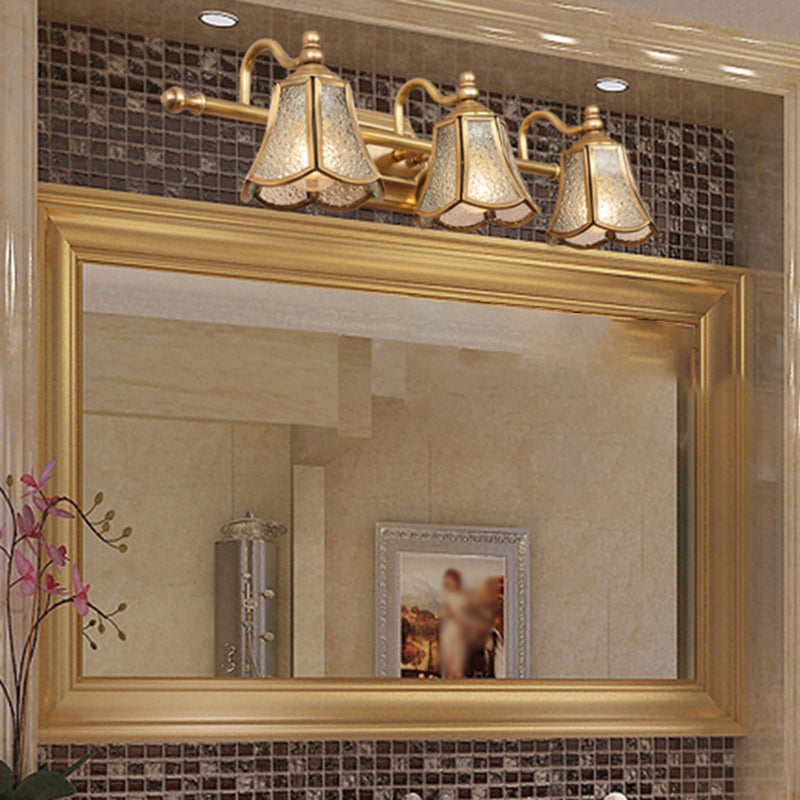 Postmodern Simplicity Bell Vanity Sconce Lights Water Glass Wall Mount Light Fixture for Bathroom