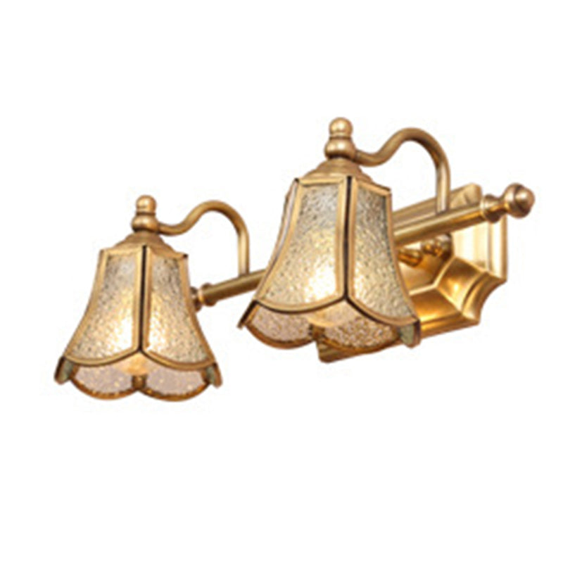 Postmodern Simplicity Bell Vanity Sconce Lights Water Glass Wall Mount Light Fixture for Bathroom