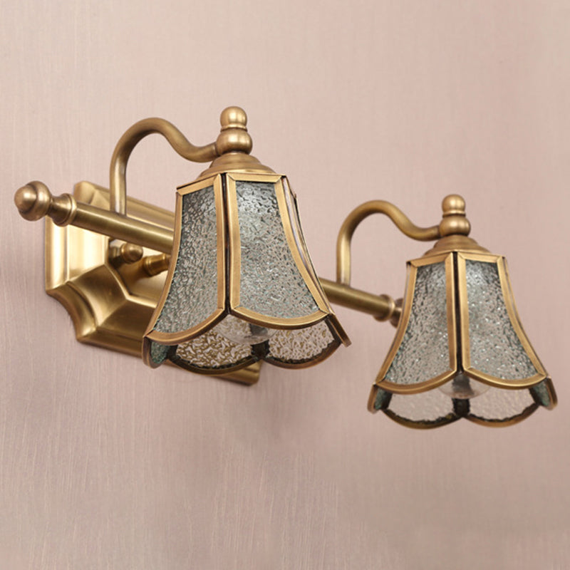 Postmodern Simplicity Bell Vanity Sconce Lights Water Glass Wall Mount Light Fixture for Bathroom