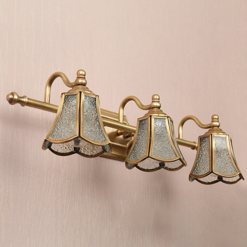 Postmodern Simplicity Bell Vanity Sconce Lights Water Glass Wall Mount Light Fixture for Bathroom