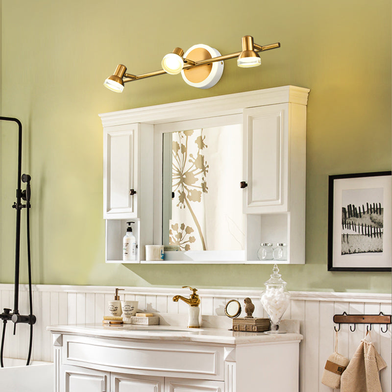 Simplicité postmoderne Bell Vanity Sconce Lights acrylique Mur Moup Light Aymat pour salle de bain