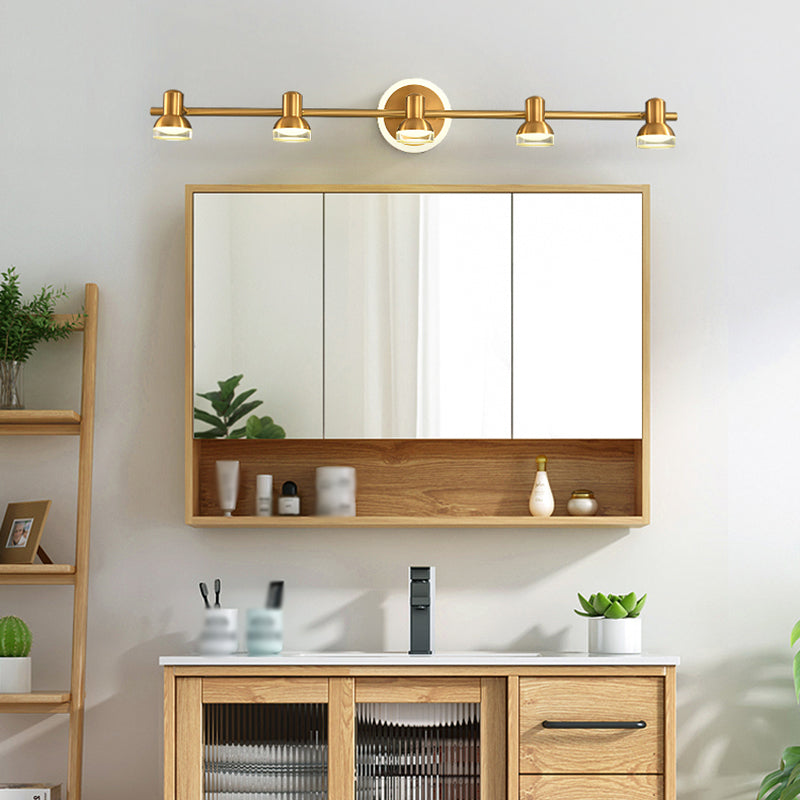 Postmodern Simplicity Bell Vanity Sconce Lights Acrylic Wall Mount Light Fixture for Bathroom