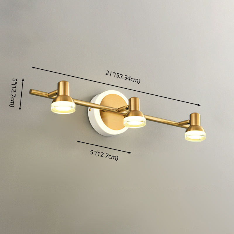 Postmodern Simplicity Bell Vanity Sconce Lights Acrylic Wall Mount Light Fixture for Bathroom
