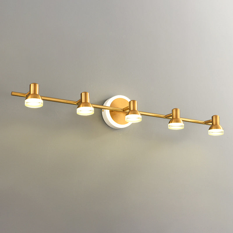 Postmodern Simplicity Bell Vanity Sconce Lights Acrylic Wall Mount Light Fixture for Bathroom