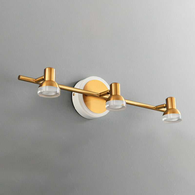 Postmodern Simplicity Bell Vanity Sconce Lights Acrylic Wall Mount Light Fixture for Bathroom